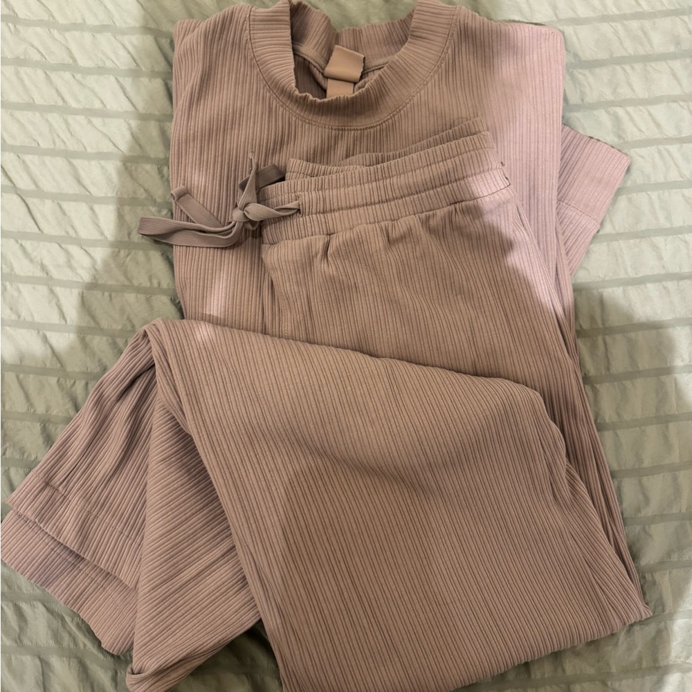 Rib Knit Lounge Set